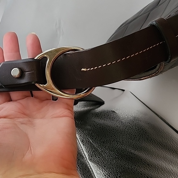 Vintage Dooney and Bourke Crocodile Embossed Leather Bag - Picture 8 of 16